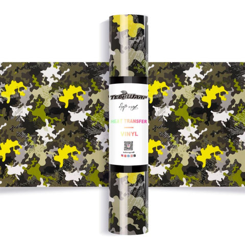 Teckwrap Camouflage HTV - Camo Yellow